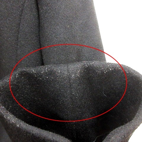  Le souk Le souk пальто длинный общий подкладка мех лисы шерсть 38 чёрный черный /MN женский 