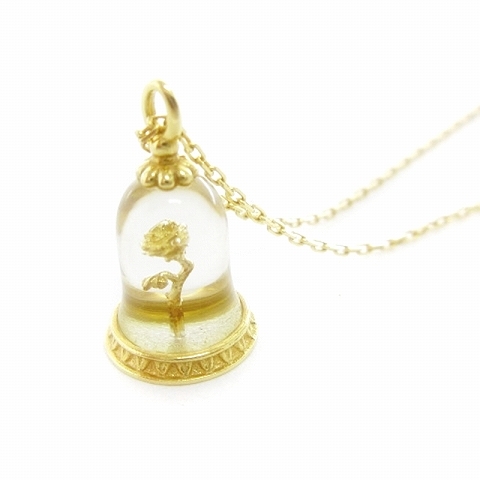品良く着こなすため 魔法のバラ 美女と野獣 ケイウノ Rose レディース ■SM1 アクセサリー 2.4g 総重量 イエローゴールド K18 ネックレス イエローゴールド
