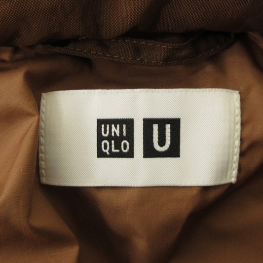 ユニクロ UNIQLO 良品 パデットパーカー 中綿 ジャケット ブルゾン 茶 ブラウン XS アウター レディース_画像8