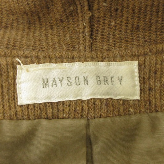  Mayson Grey MAYSON GREY Short вязаный полупальто "даффл коут" Parker шерсть . чай Brown M внешний женский 