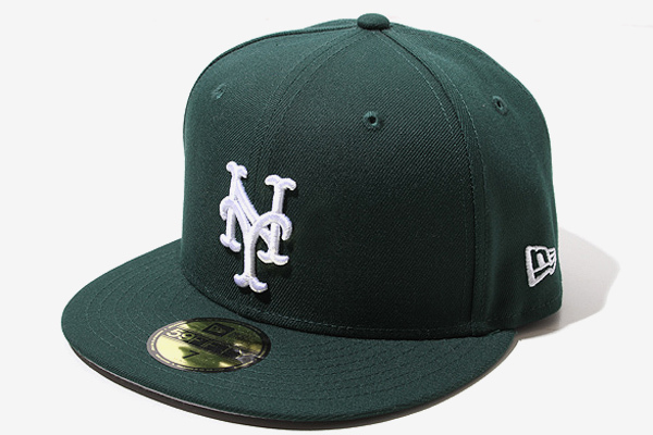 55.8cm 未使用品 NEW ERA ニューエラ 59FIFTY ニューヨーク メッツ ベースボールキャップ 帽子 7 GREEN グリーン /● メンズ_画像1