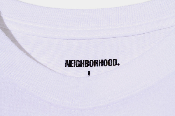 23SS NEIGHBORHOOD ネイバーフッド SIZE:L NH . TEE LS-1 袖ロゴ 長袖Tシャツ WHITE ホワイト 231PCNH-LT01 /● メンズ_画像3