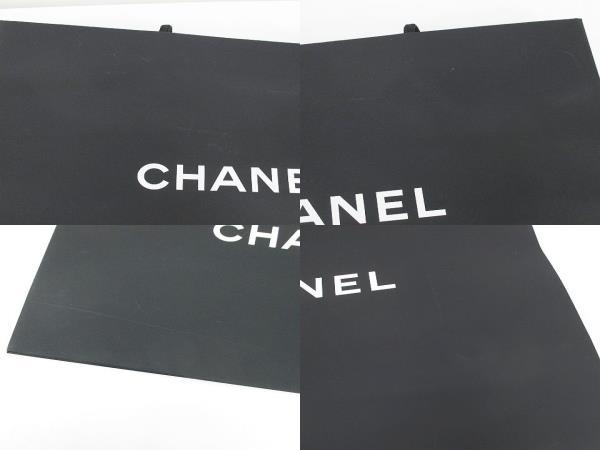 シャネル CHANEL 4枚セット 紙袋 ショッパー ショップ袋 純正 付属品 ロゴ 黒系 ブラック デザイン違い その他の画像9