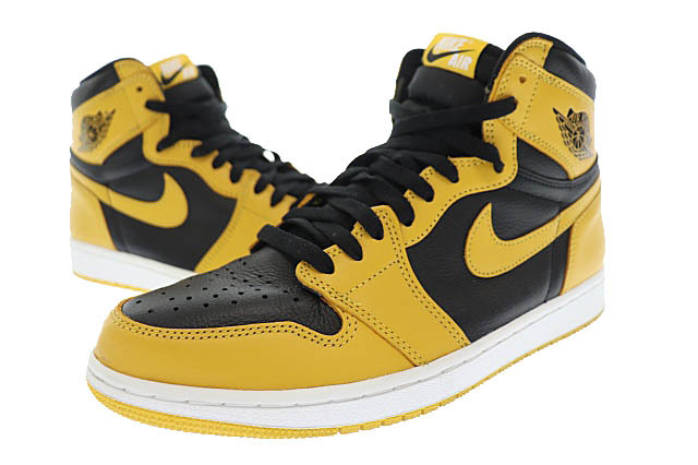 ナイキ NIKE AIR JORDAN 1 HIGH OG POLLEN エア ジョーダン 1 ハイ パラン スニーカー 555088-701 28 黒 黄 ブラック イエロー ▲■ 240208