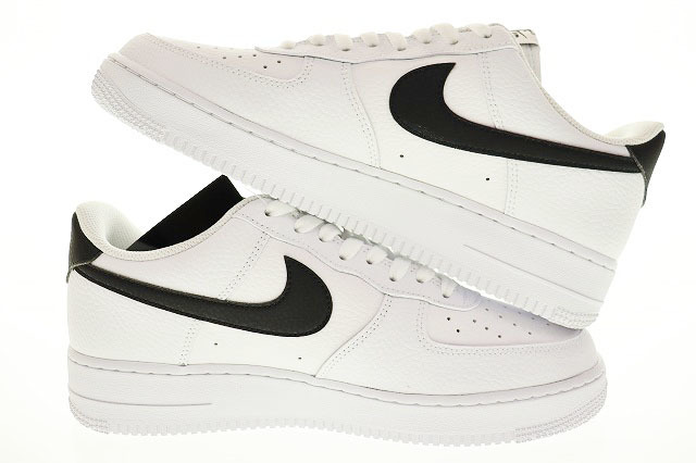 未使用品 ナイキ NIKE AIR FORCE 1 '07 WHITE BLACK 2023 28.5cm CT2302-100 エア フォース I 07 ロー ホワイト ブラック 白 黒 240208_画像3