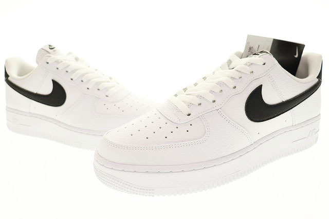 未使用品 ナイキ NIKE AIR FORCE 1 '07 WHITE BLACK 2023 28.5cm CT2302-100 エア フォース I 07 ロー ホワイト ブラック 白 黒 240208_画像1