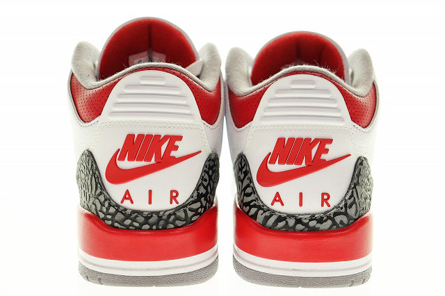 ナイキ NIKE AIR JORDAN 3 RETRO FIRE RED 27.5cm DN3707-160 エア ジョーダン レトロ ファイヤーレッド 【ブランド古着ベクトル】240213の画像4