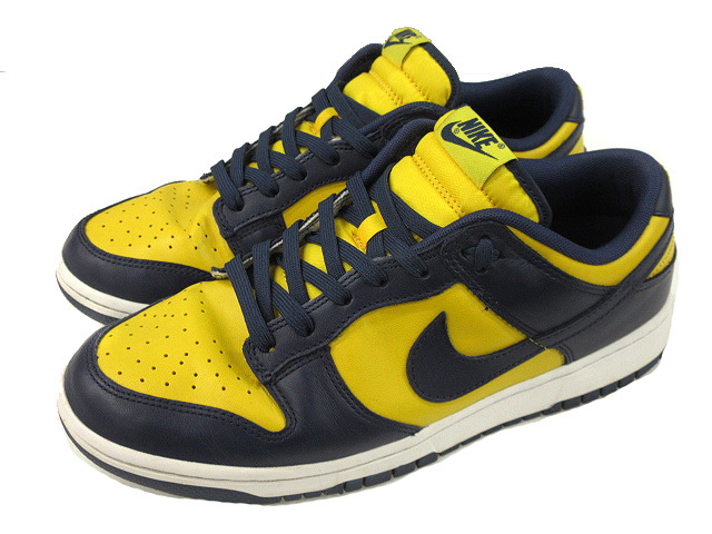 ナイキ NIKE DUNK LOW RETRO MICHIGAN DD1391-700 ナイキ ダンク ロー レトロ ミシガン 27cm イエロー スニーカー 靴_画像1