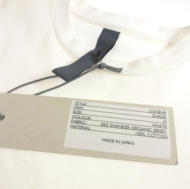 未使用品 シンヤコズカ SHINYA KOZUKA SHADE クルーネックTシャツ カットソー 半袖 M ホワイト 白 2101SK49 メンズ_画像4