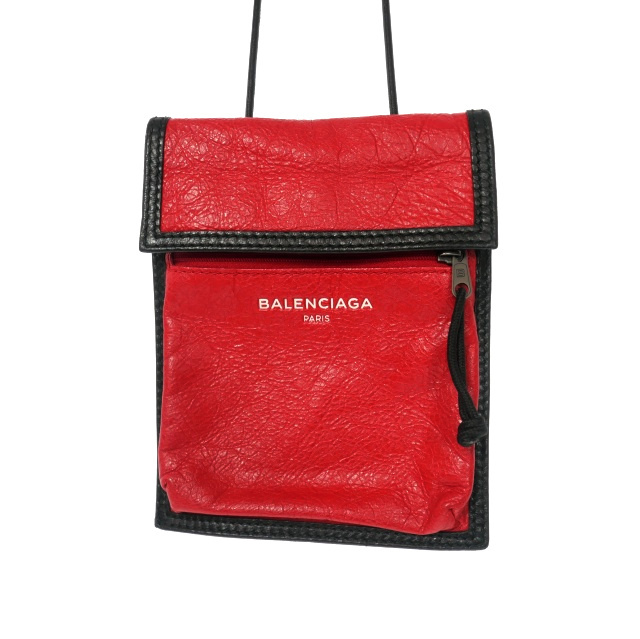 バレンシアガ BALENCIAGA エクスプローラー ポーチ ストラップ ショルダーバッグ 鞄 レッド 赤 510471 レディース