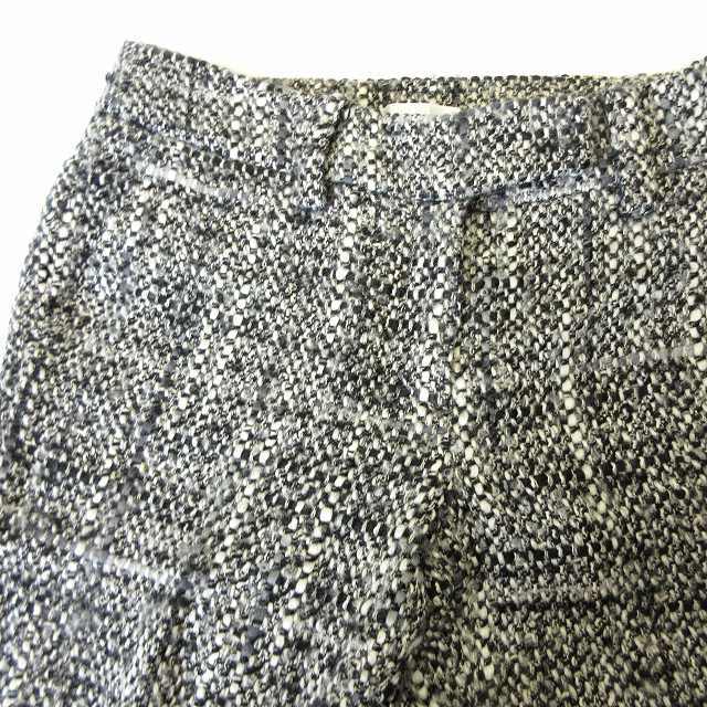  toe Be Schic TO BE CHIC wool tweed cropped pants roll up moheya. bottoms trousers 40 gray series lady's!11