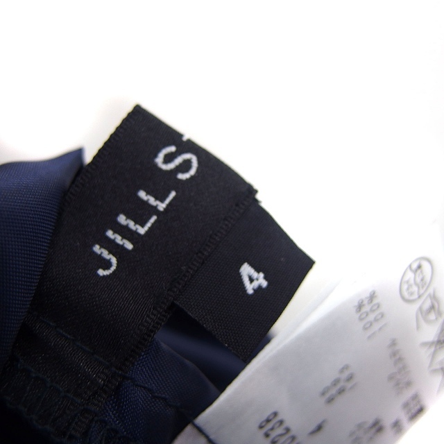  Jill Stuart JILL STUART One-piece flair длинный шелк оборка точка полька-дот .. чувство . минут рукав 4 темно-синий темно-синий /NT1 женский 