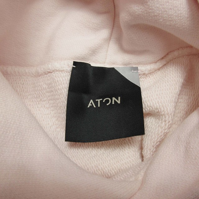 エイトン ATON SUVIN NATURAL DYE HOODIE SWEATSHIRT 製品染め スウェット フーディー パーカー ロゴ フーデッド トレーナー プルオーバー_画像7