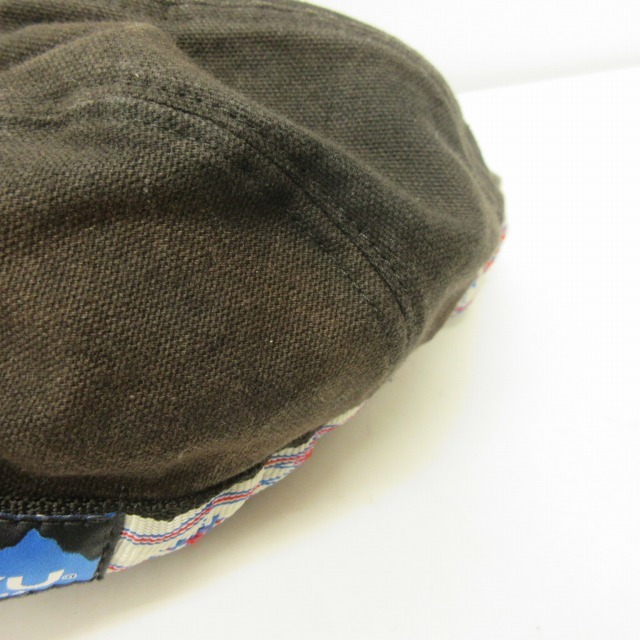 カブー KAVU 帽子 ストラップキャップ USA製 黒 ブラック M メンズ_画像8