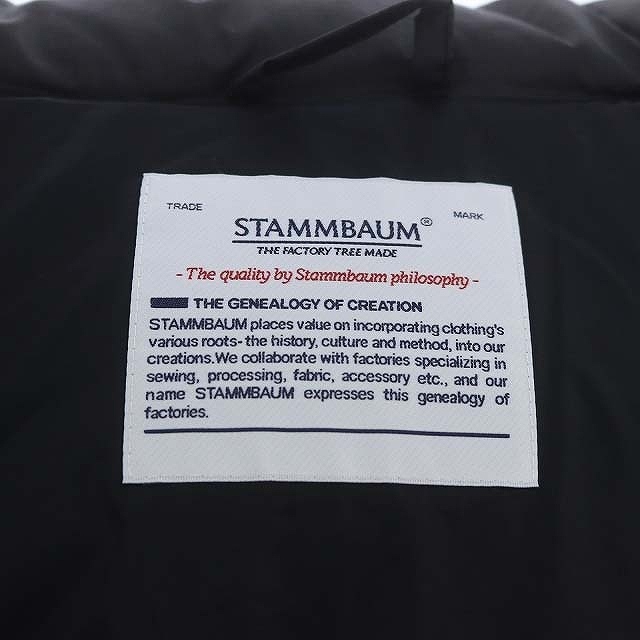 シュタンバウム STAMMBAUM LAppartement取り扱い 22AW OLMETEX SHORT DOWN JACKET ダウンジャケット アウター ジップアップ F 黒 ブラック_画像3