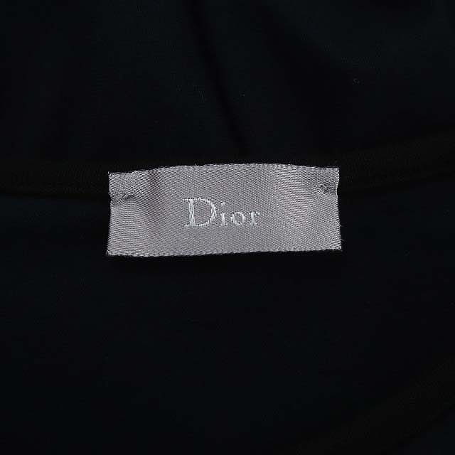 ディオールオム Dior HOMME コットン 変形 Tシャツ カットソー 半袖 XS 紺 黒 ネイビー ブラック /ES ■OS ■AD メンズ_画像3