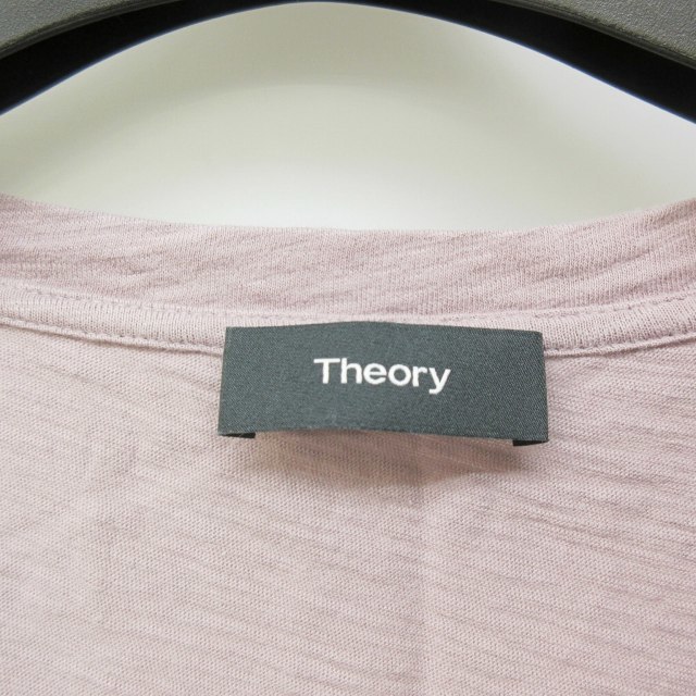 セオリー theory 美品 20SS カットソー 2点セット まとめ売り コットン ノースリーブ 灰 紫 グレー パープル 系 S IBO47 レディースの画像8