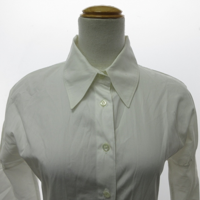 グッチ GUCCI ドレスシャツ ブラウス イタリア製 長袖 38 約Sサイズ 0210 IBO47 レディース_画像4