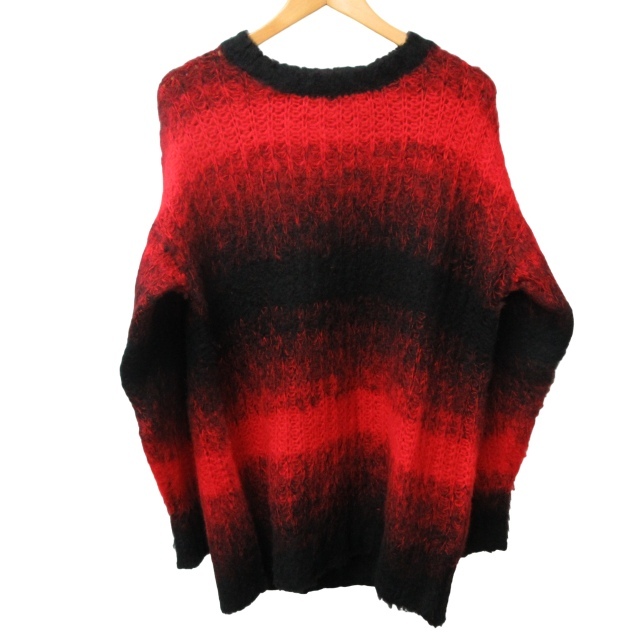  No ID NOID прекрасный товар близко год модели свитер вязаный окантовка рисунок F размер красный × черный красный × чёрный 0212 мужской 