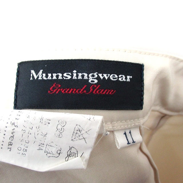  Munsingwear wear MUNSINGWEAR domestic regular goods cropped pants center Press simple 11 ivory white /KT15 lady's 