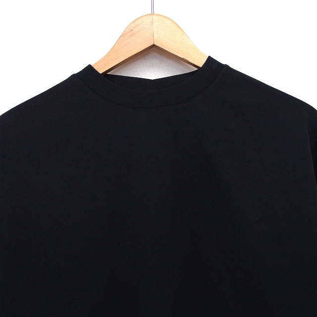 ビームスハート BEAMS HEART カットソー Tシャツ 無地 シンプル バックフリル 半袖 丸首 ブラック 黒 /HT28 レディースの画像6