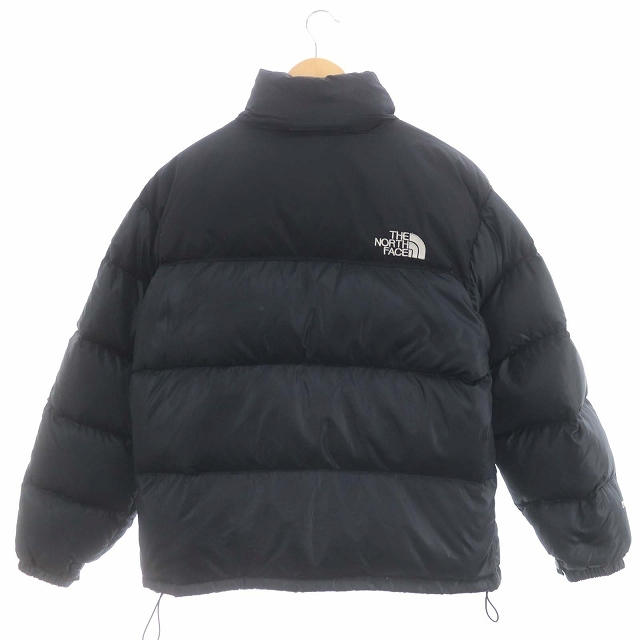 ザノースフェイス THE NORTH FACE 700 ダウンジャケット ジップアップ ナイロン アウター M 黒 ブラック /HS ■OS メンズ_画像2