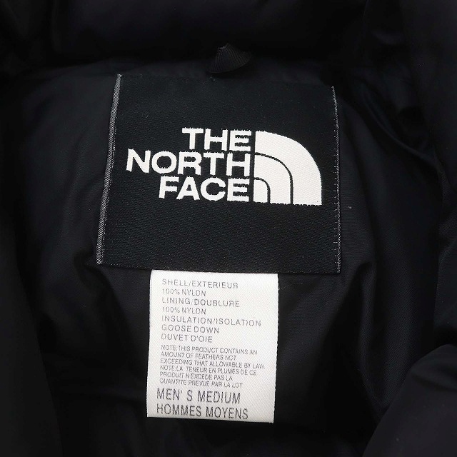 ザノースフェイス THE NORTH FACE 700 ダウンジャケット ジップアップ ナイロン アウター M 黒 ブラック /HS ■OS メンズ_画像3