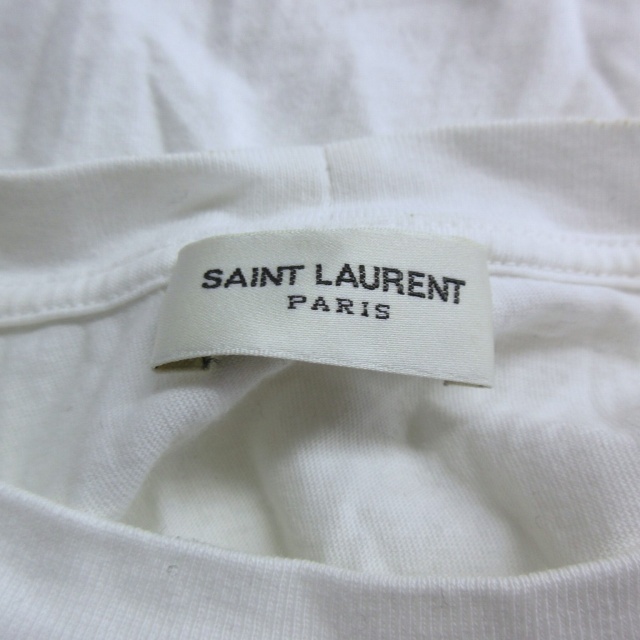 サンローラン パリ SAINT LAURENT PARIS 15SS 378983 Y2YC1 ブラッドラスターヴァンパイアプリント Tシャツ カットソー 半袖 イタリア製 白_画像9