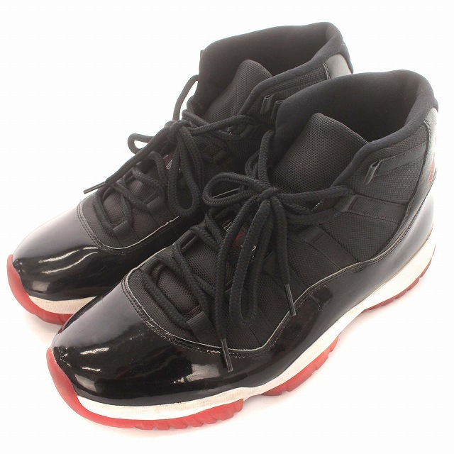 ナイキ NIKE Air Jordan 11 Retro Bred 378037-061 ジョーダン スニーカー US12.5 30.5cm 黒_画像1