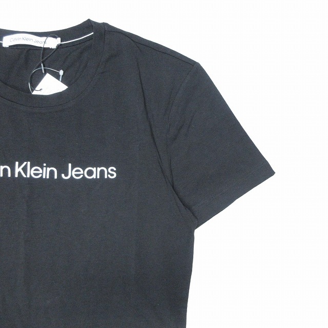 未使用品 20SS カルバンクラインジーンズ Calvin Klein Jeans SLIM INSTIT LOGO TEE ロゴ プリント Tシャツ スリム/4 レディース_画像5
