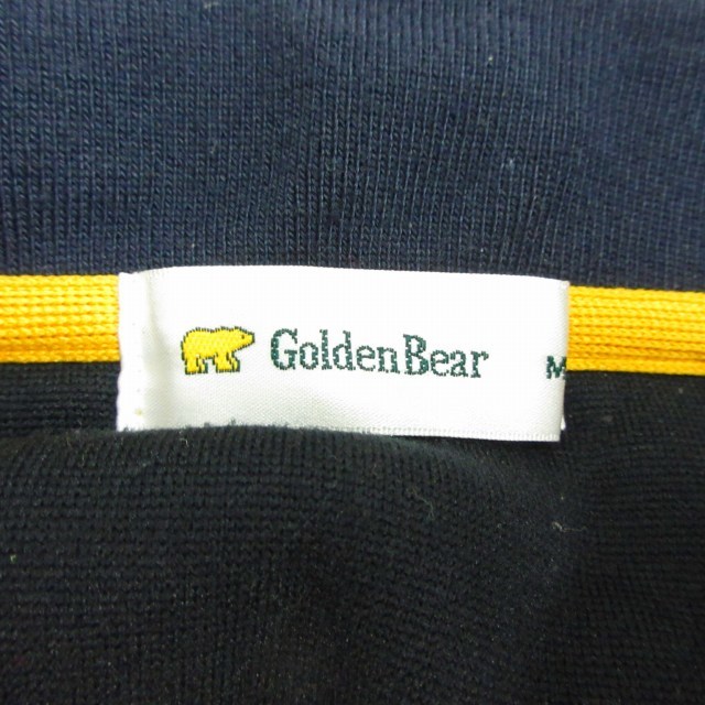 ゴールデンベア GOLDEN BEAR フリース 切替 ジャケット ブルゾン M 黒×黄色 ブラック×イエロー 0215 メンズ_画像3