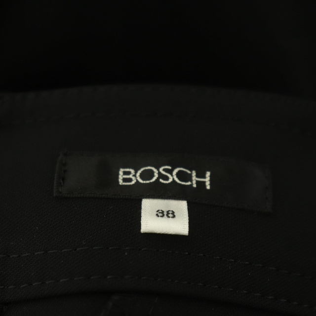 ボッシュ BOSCH ストレートワイドパンツ ジッパーフライ 38 黒 ブラック /NR ■OS レディース_画像3