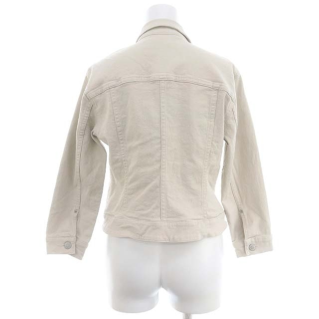  Donna Karan New York DKNY Classic CLASSIC Denim jacket G Jean thin P light beige /DO #OS #SH lady's 