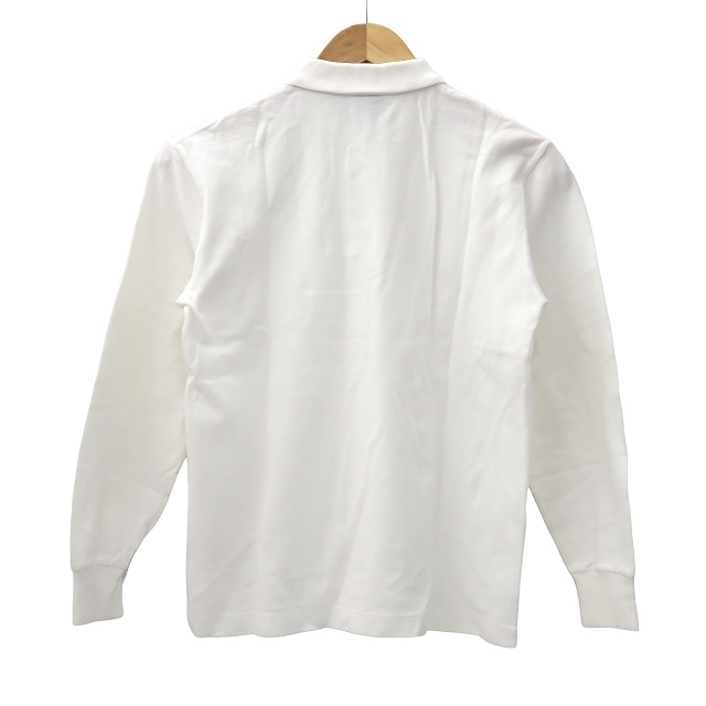 アーノルドパーマー Arnold Palmer ロゴ刺繍 長袖 ハーフボタンアップ コットン ポロシャツ 150 WHITE ホワイト キッズ_画像2