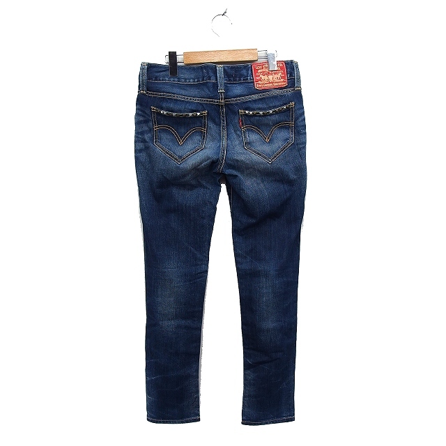 リーバイス Levi's デニム ジーンズ スリム パンツ スタッズ 30 ブルー 青 /FT6 レディース_画像2