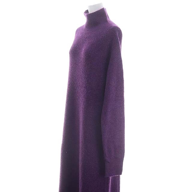  rouge vif Rouge vif One-piece long maxi high‐necked knitted long sleeve purple purple /MF #OS lady's 