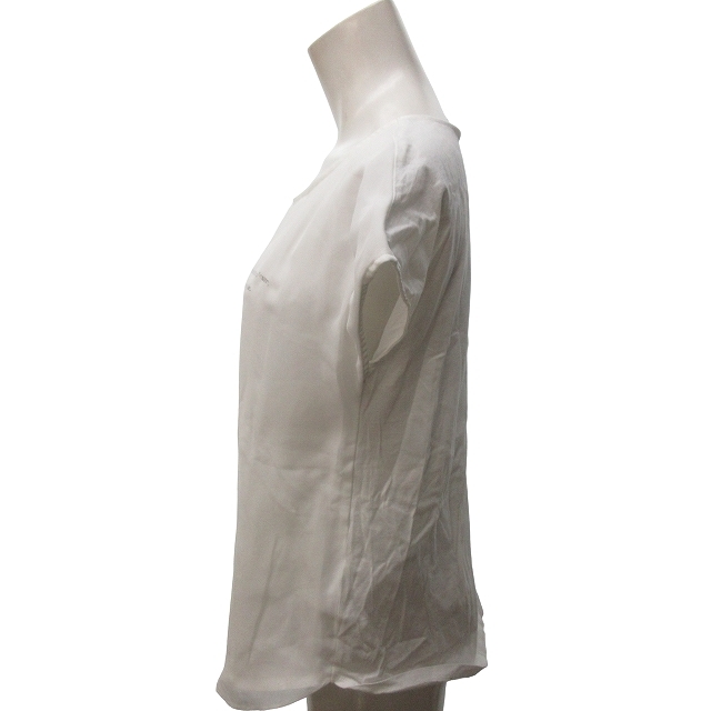 アンタイトル UNTITLED 美品 近年 Tシャツ カットソー プリント 半袖 白 ホワイト 1 約S 0212 IBO47 レディース_画像4