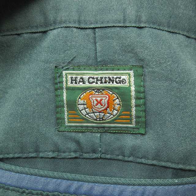 HA CHING ヴィンテージ 90ｓ 大きいサイズ パンツ スラックス 刺繍 ストレート 緑 グリーン 3L 0209 メンズ_画像3