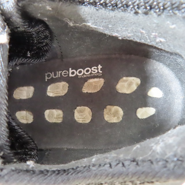 アディダス adidas Pure BOOST ピュアブースト スニーカー BA8899 ローカット 靴 シューズ 黒 ブラック 26.5cm メンズ_画像5