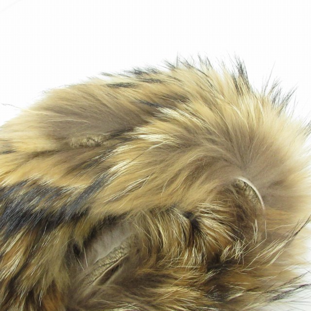  Stunning Lure STUNNING LURE прекрасный товар мех енота шарф снуд защита горла "neck warmer" muffler мех чай Brown F размер 0215 IBO47
