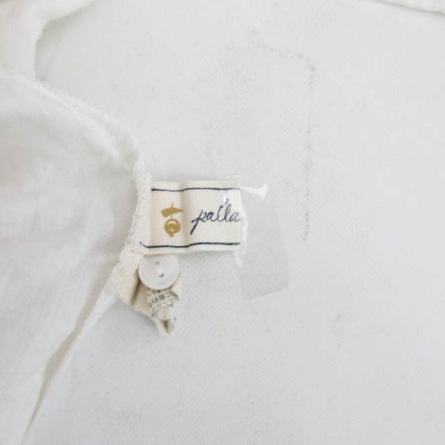 パラスパレス Pallas Palace シャツ カットソー 長袖 デザインシーム ホワイト 白 3 約Lサイズ 0217 IBO47 レディース_画像6