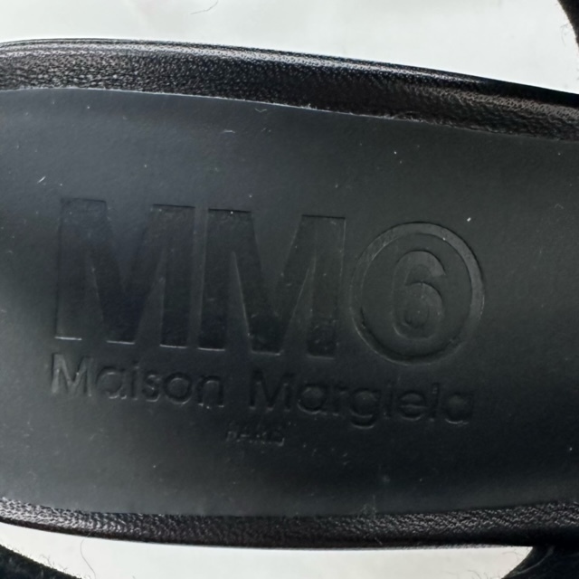 未使用品 エムエムシックス メゾンマルジェラ MM6 Maison Margiela Sandals S059-MM6 SHOES AVP パンプス ヒール 36 黒 ブラック S66WP0076_画像5