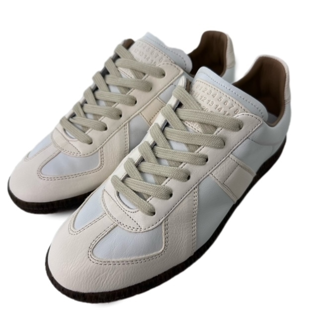 未使用品 メゾンマルジェラ 22 Maison Margiela 22 Sneakers S058-MM FEMALE SHOES AVP レザー スニーカー 36 白 ホワイト S58WS0198■GY33_画像2