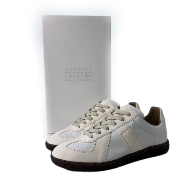 未使用品 メゾンマルジェラ 22 Maison Margiela 22 Sneakers S058-MM FEMALE SHOES AVP レザー スニーカー 36 白 ホワイト S58WS0198■GY33_画像9