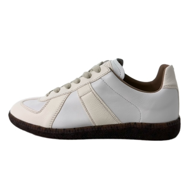 未使用品 メゾンマルジェラ 22 Maison Margiela 22 Sneakers S058-MM FEMALE SHOES AVP レザー スニーカー 36 白 ホワイト S58WS0198■GY33_画像1