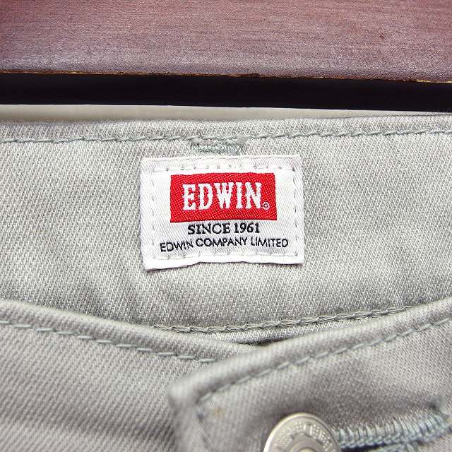 エドウィン EDWIN パンツ ストレート メッシュ ジップフライ シンプル 29 ライトグレー /NT25 メンズ_画像3