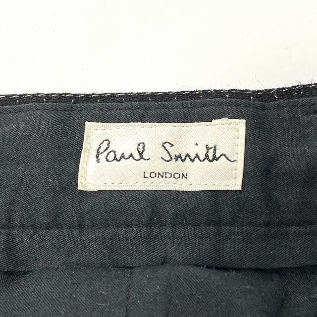 ポールスミス PAUL SMITH スラックス パンツ ボトムス 格子柄 ウール100% 黒 ブラック 30 メンズ_画像5