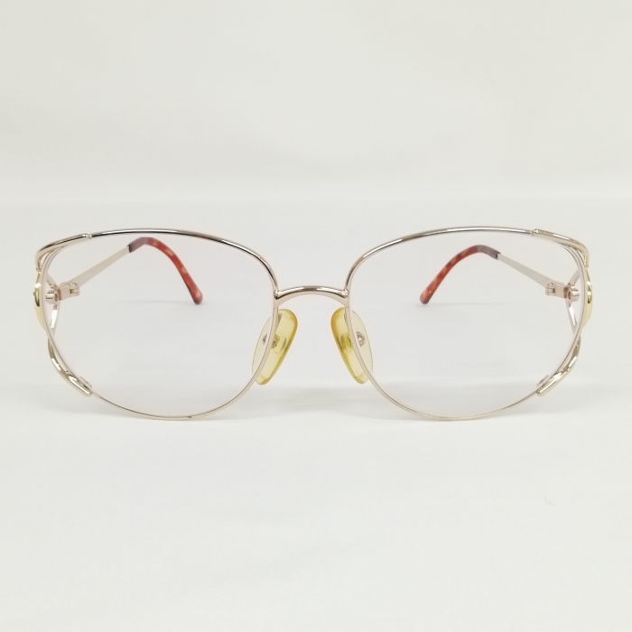 クリスチャンディオール Christian Dior 2795A ヴィンテージ メガネ 眼鏡 メタルフレーム フルリム ゴールド系 度入りレンズ 56口16 120 レ_画像2