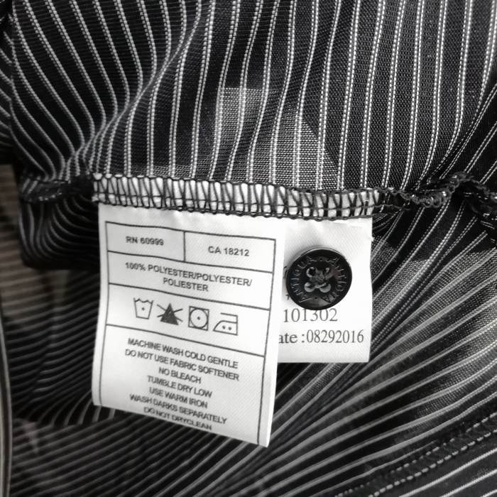 未使用品 ANTIGUA アンティグア ボーダー ポロシャツ トップス ストレッチ Royal Lahaina Resort 刺繍 ゴルフウエア 半袖 S ブラック メン_画像5