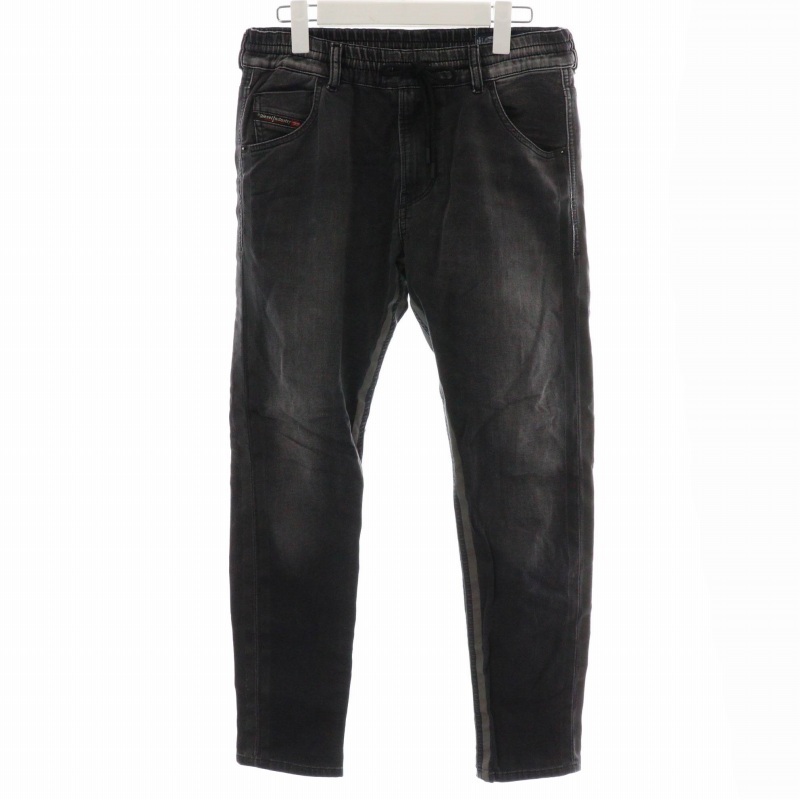  diesel DIESEL KRAILEYR-SP-NE Denim pants Easy pants side line slim stretch 25 charcoal gray /DK lady's 